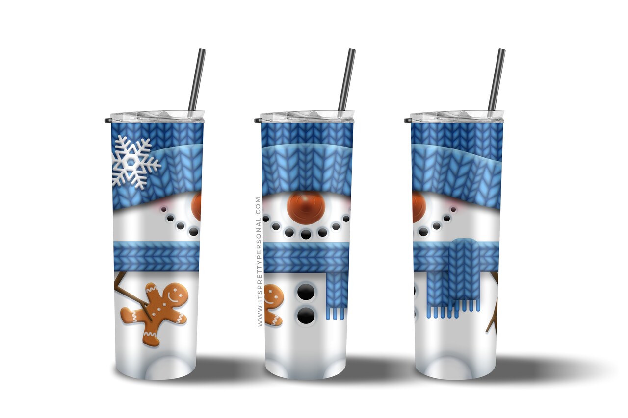 #537 CLEAR Snowman Hanging With My Gnomies- 9.4" x 8" Pattern Vinyl Wrap